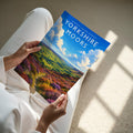 Yorkshire Moors #2 Travel Poster - A4 print held in hand