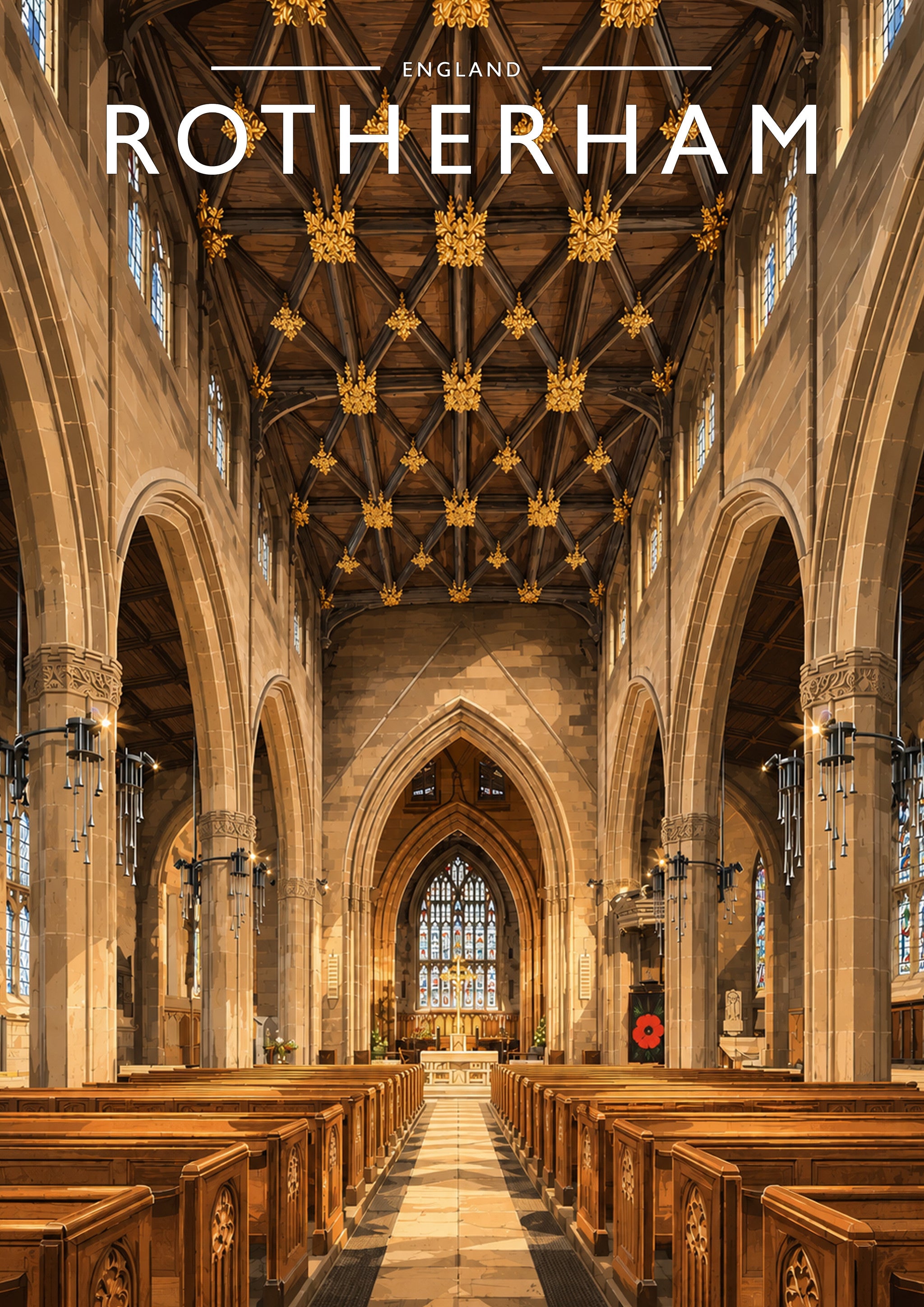 Rotherham #2 Travel Poster - A4 travel poster print