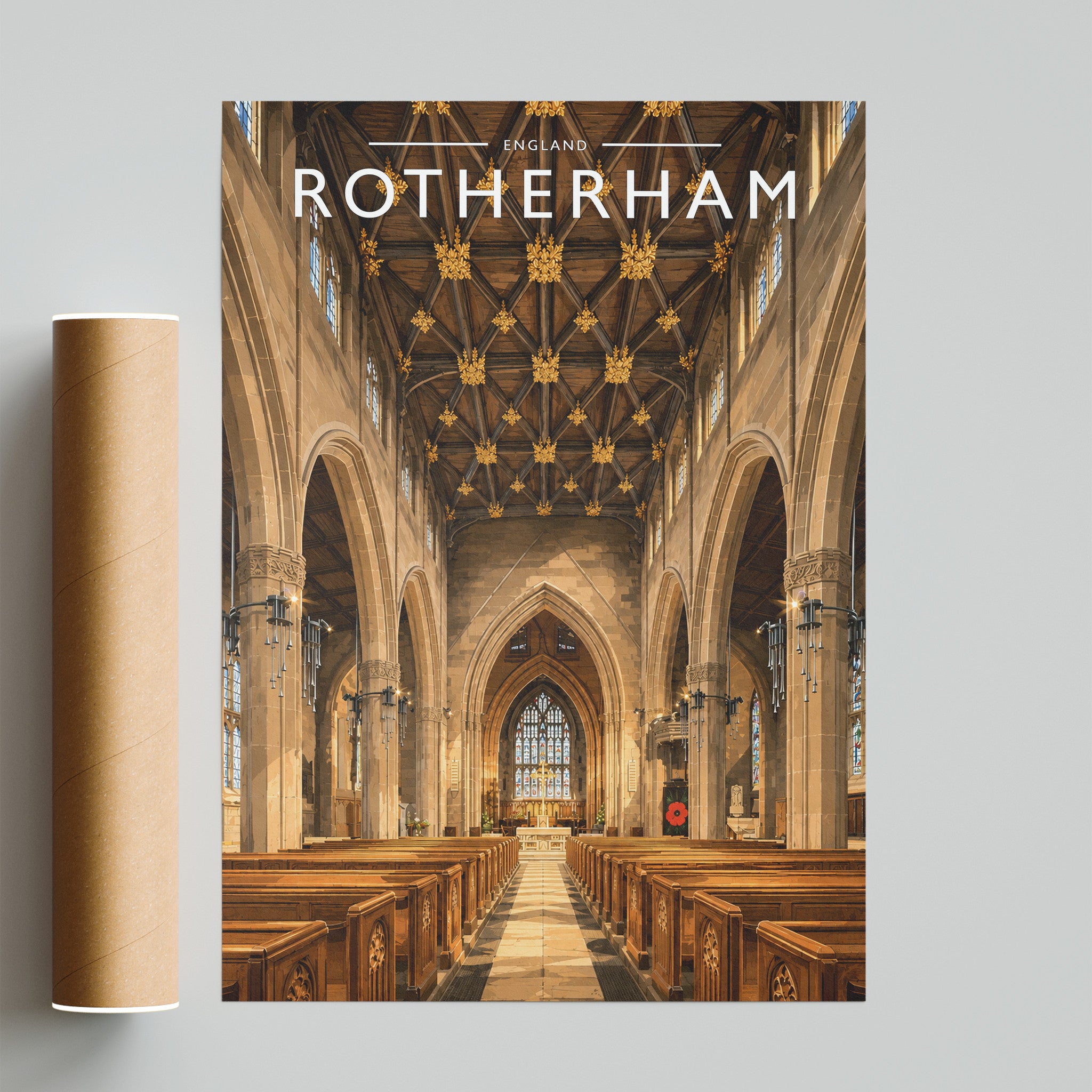 Rotherham #2 Travel Poster - fine art print with shipping tube