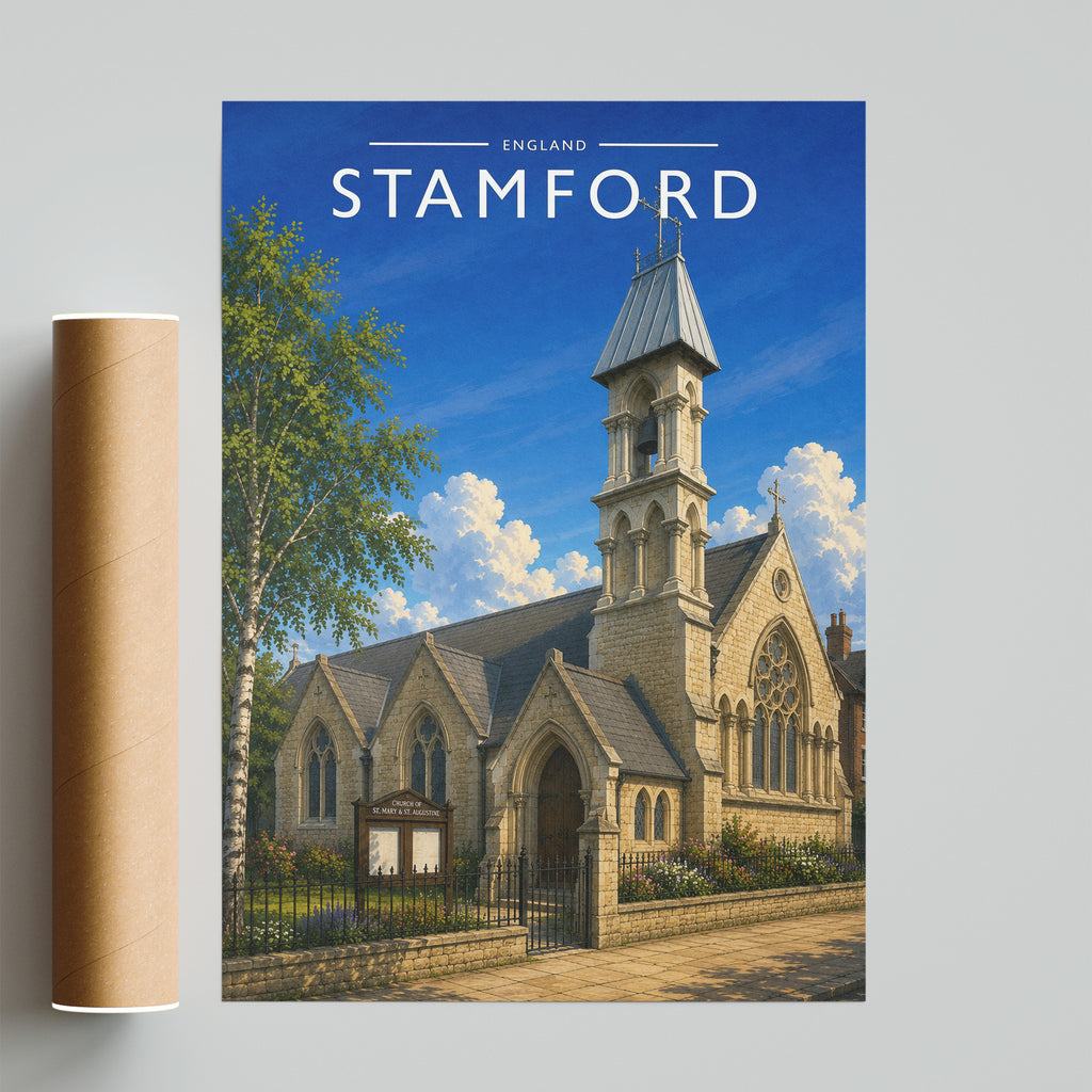 Stamford #14 Travel Poster - fine art print with shipping tube
