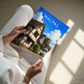 Malpas Travel Poster - A4 print held in hand