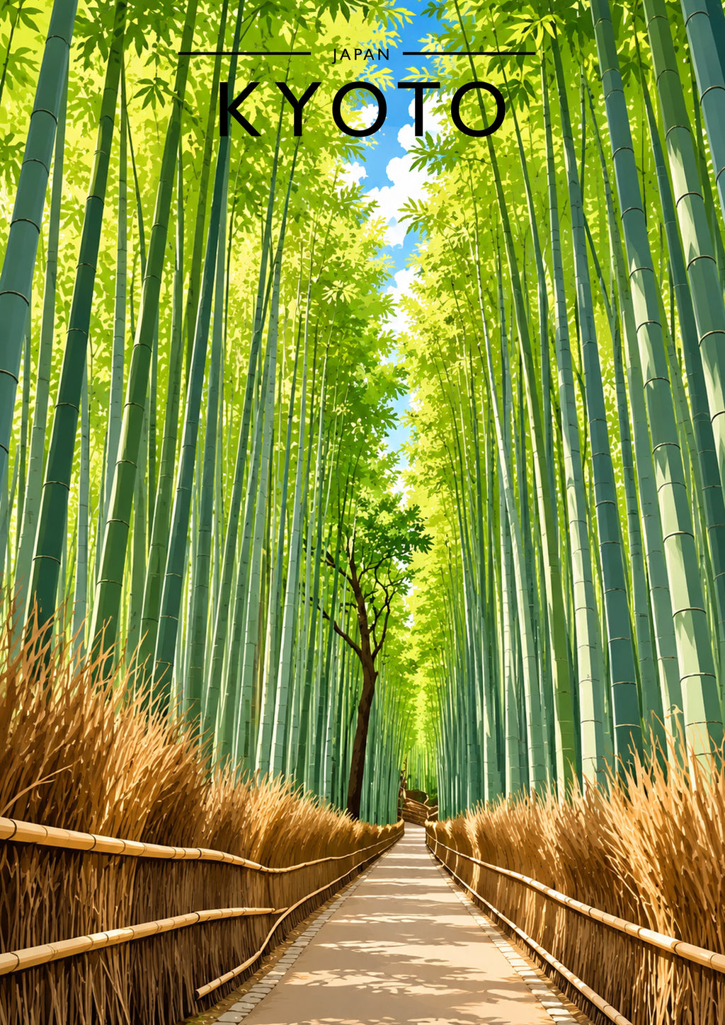 Kyoto Travel Poster - A4 travel poster print