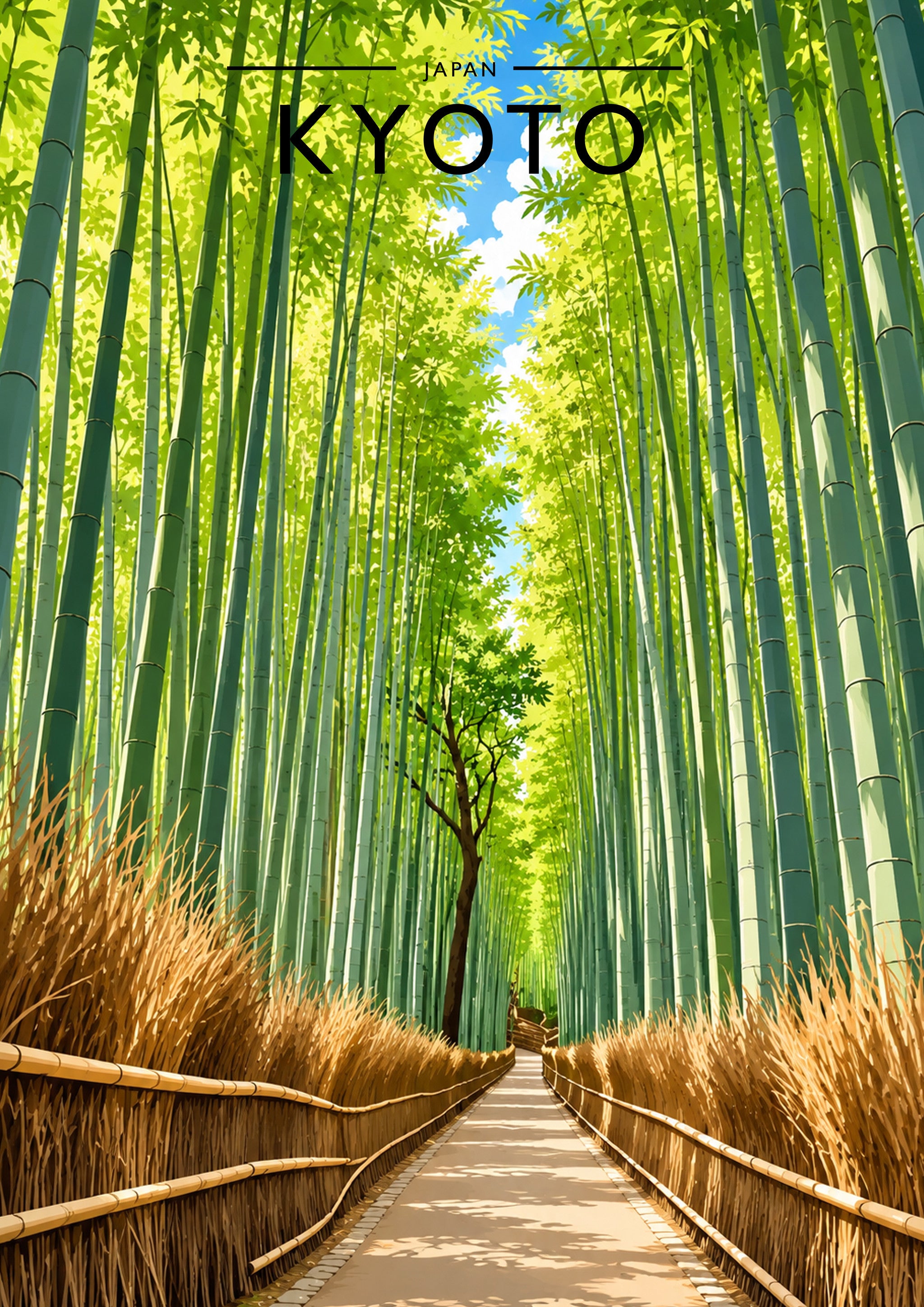 Kyoto Travel Poster - A4 travel poster print