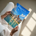 Budapest #3 Travel Poster - A4 print held in hand