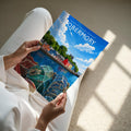 Tobermory #3 Travel Poster - A4 print held in hand