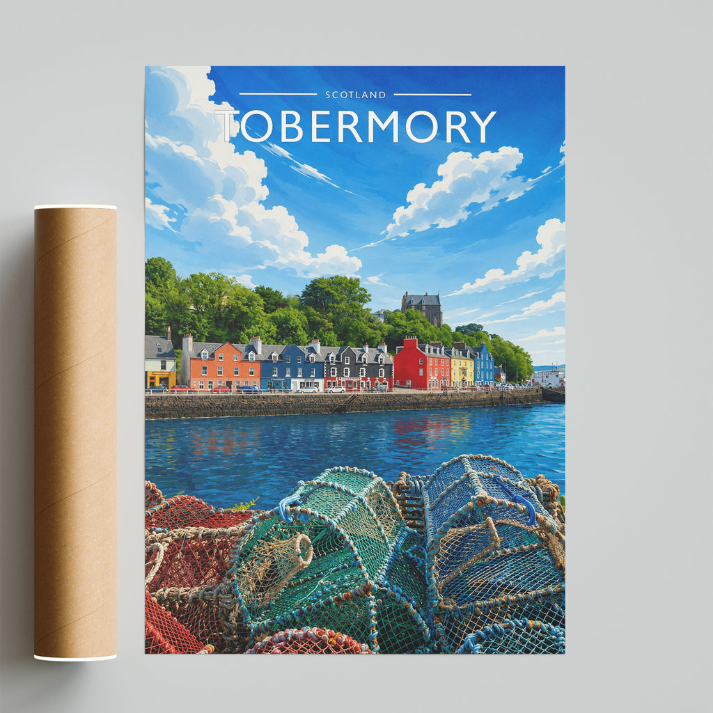 Tobermory #3 Travel Poster - fine art print with shipping tube