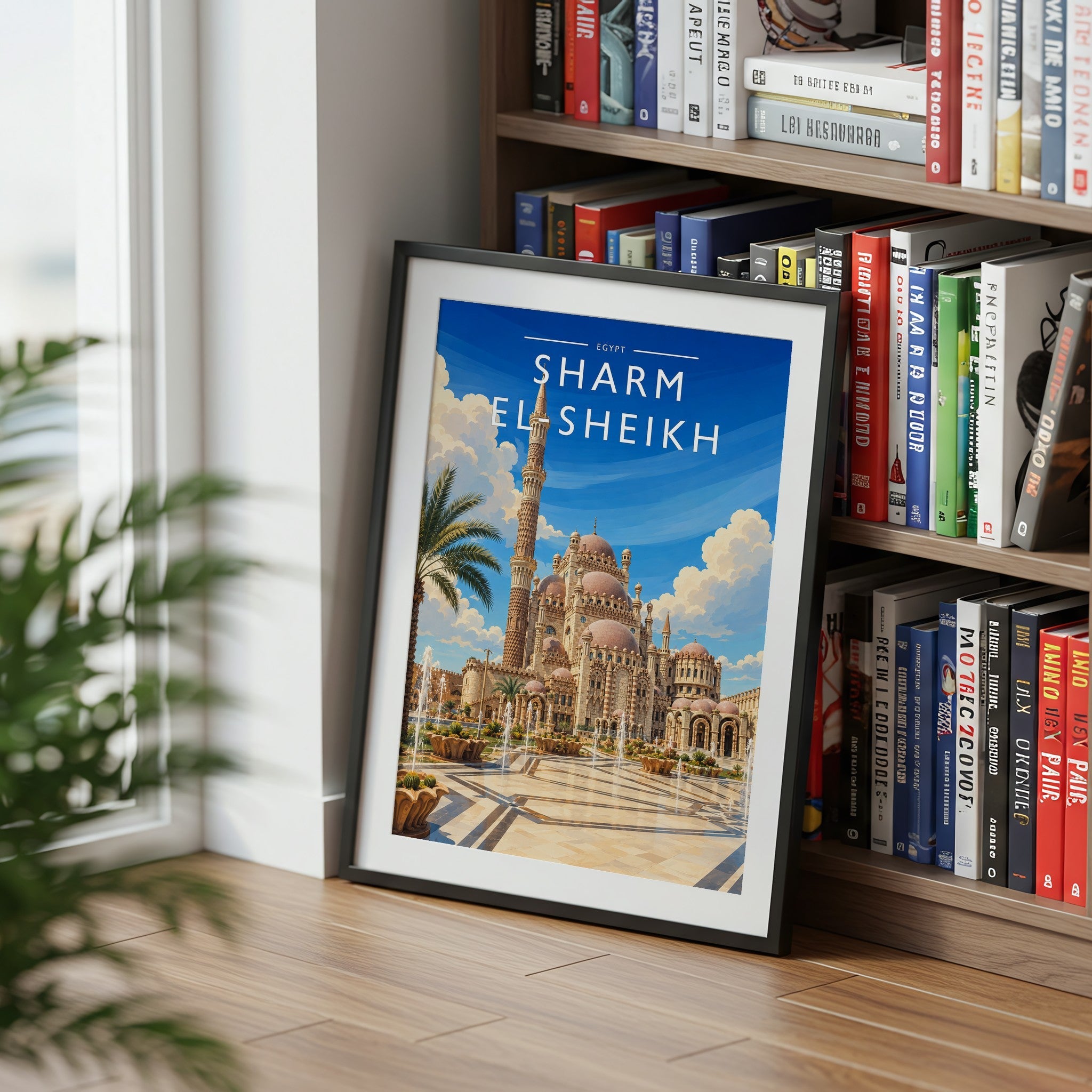 Sharm El-Sheikh #2 Travel Poster mounted in a black frame