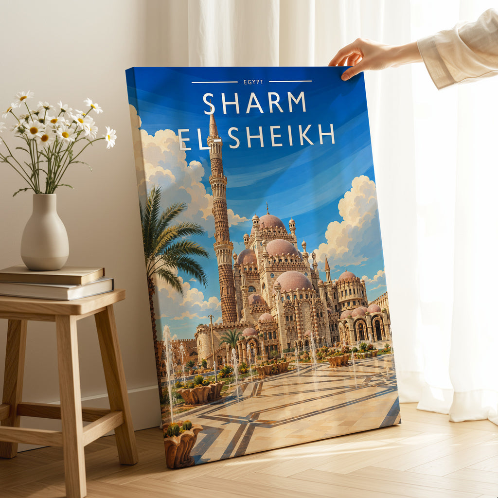 Sharm El-Sheikh #2 Travel Poster as a gallery-wrapped canvas