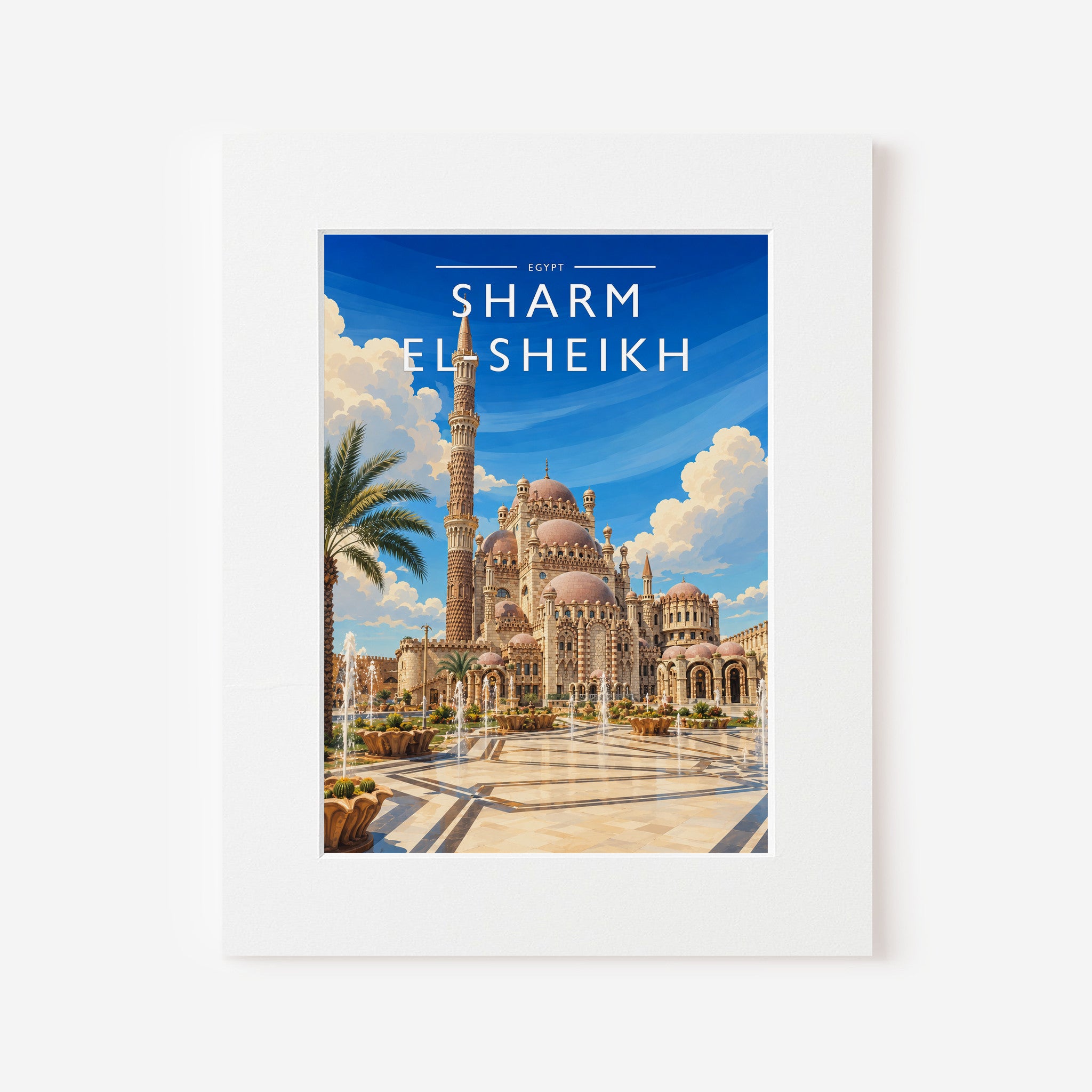 Sharm El-Sheikh #2 Travel Poster in a white mount
