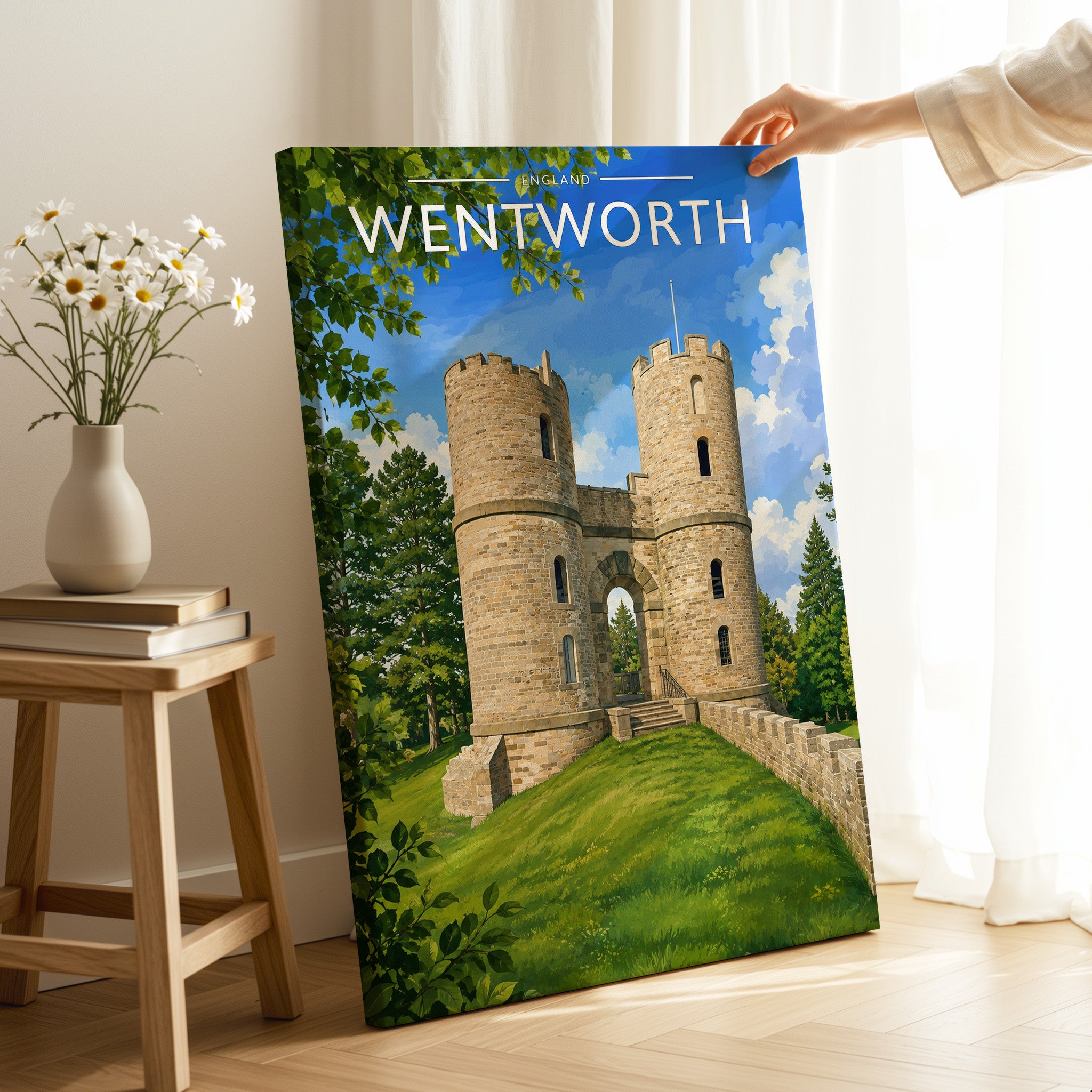 Wentworth Travel Poster as a gallery-wrapped canvas