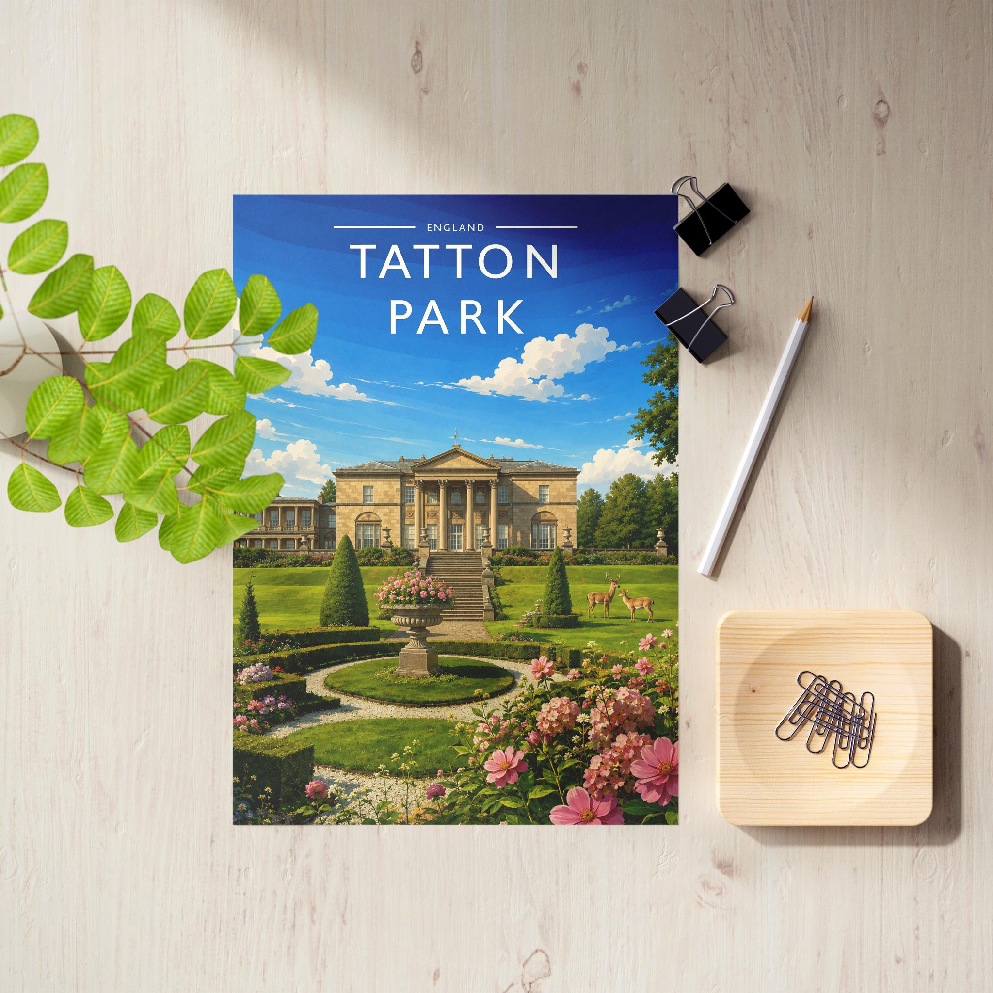 Tatton Park #4 Travel Poster as an unframed A4 print