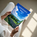 Hadrian's Wall Travel Poster - A4 print held in hand
