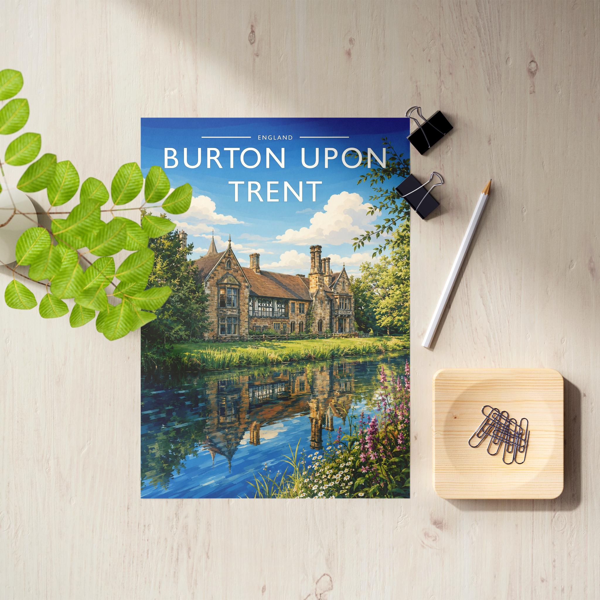 Burton upon Trent #2 Travel Poster as an unframed A4 print