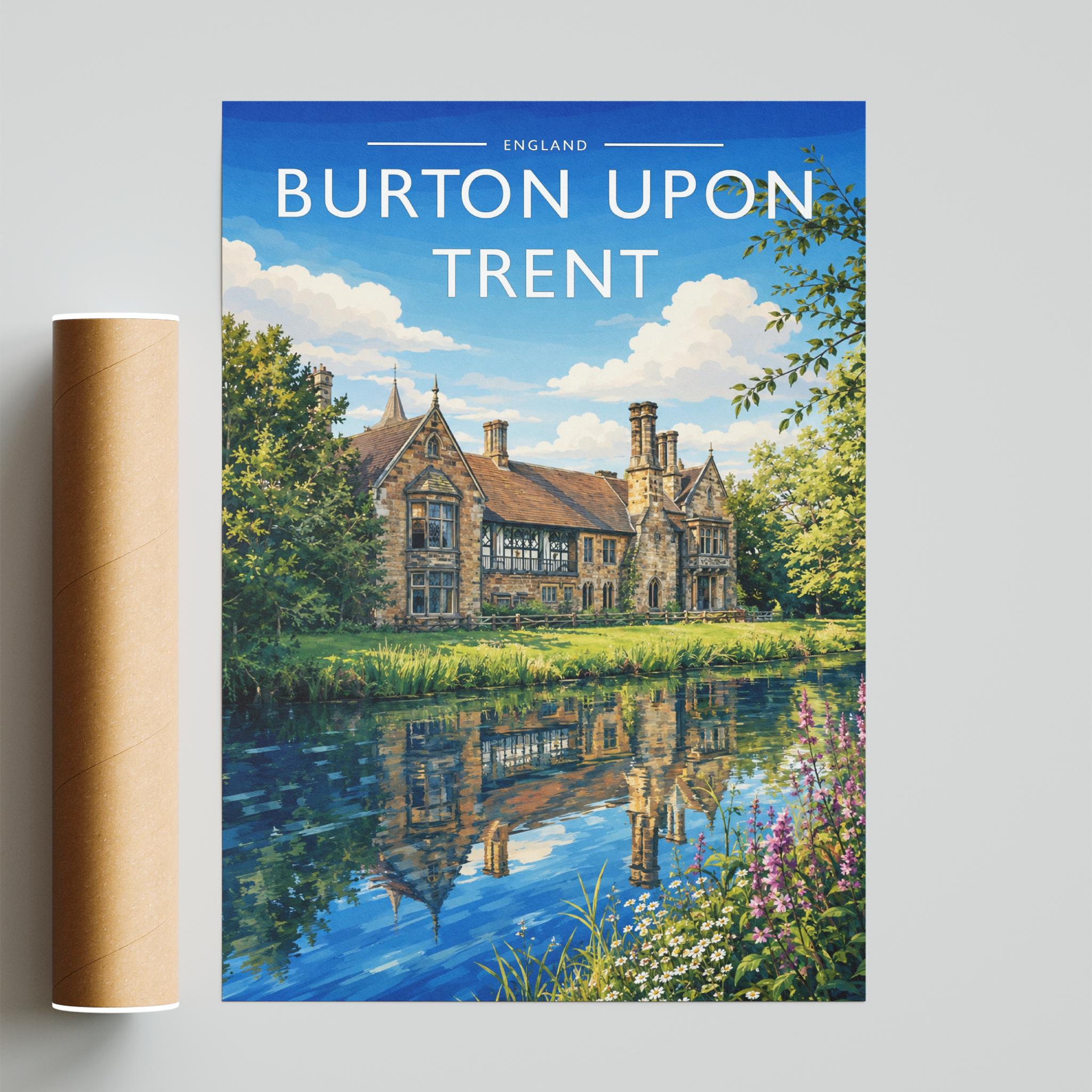 Burton upon Trent #2 Travel Poster - fine art print with shipping tube