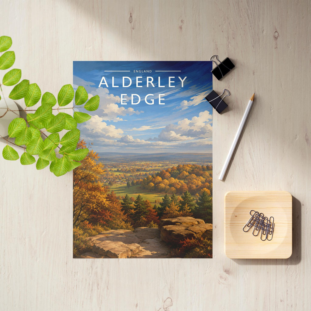 Alderley Edge Travel Poster as an unframed A4 print