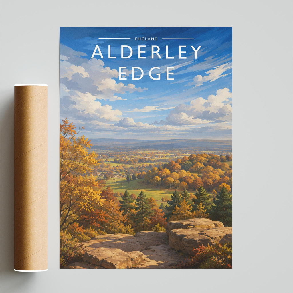 Alderley Edge Travel Poster - fine art print with shipping tube