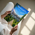 Handforth Travel Poster - A4 print held in hand