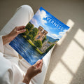 Inverness Travel Poster - A4 print held in hand