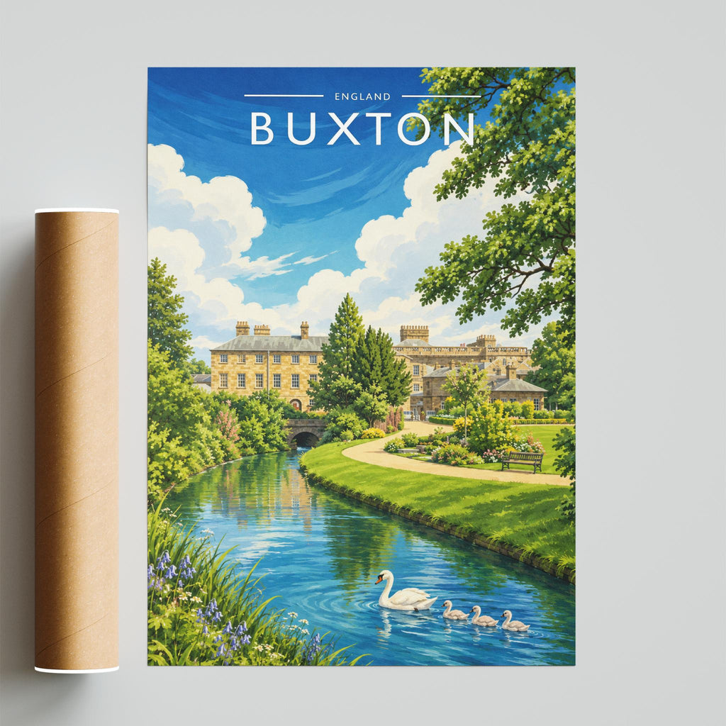 Buxton #2 Travel Poster - fine art print with shipping tube