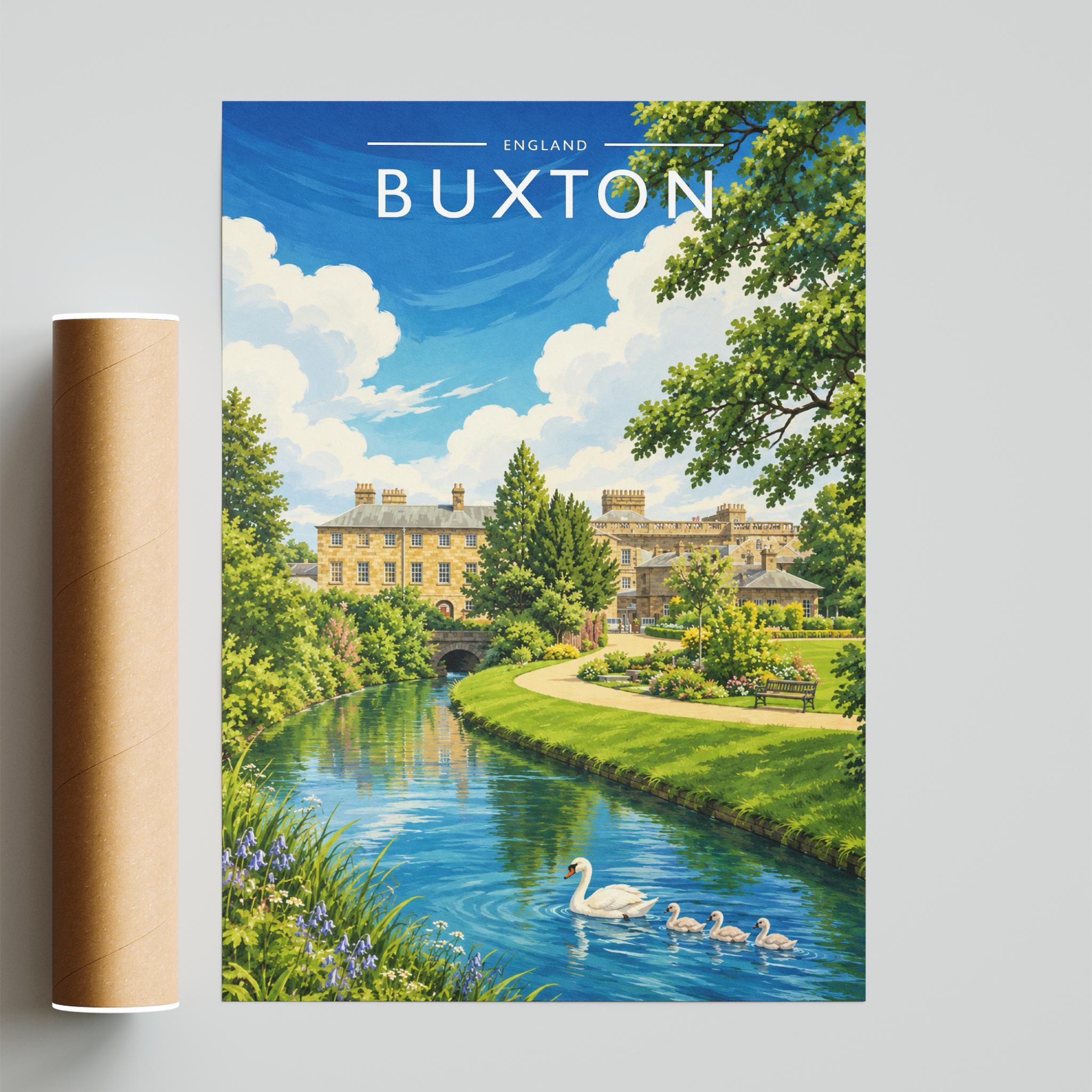 Buxton #2 Travel Poster - fine art print with shipping tube