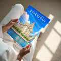 Liverpool #2 Travel Poster - A4 print held in hand