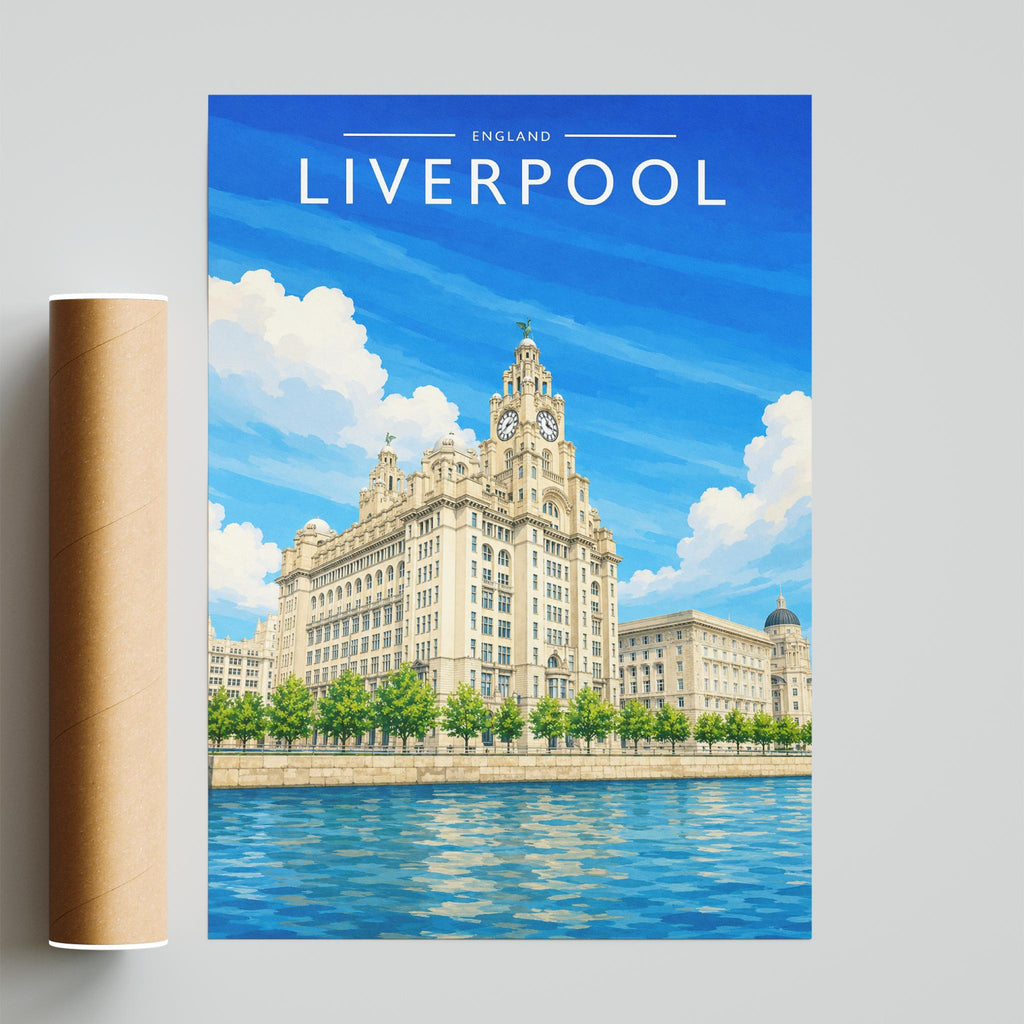 Liverpool #2 Travel Poster - fine art print with shipping tube