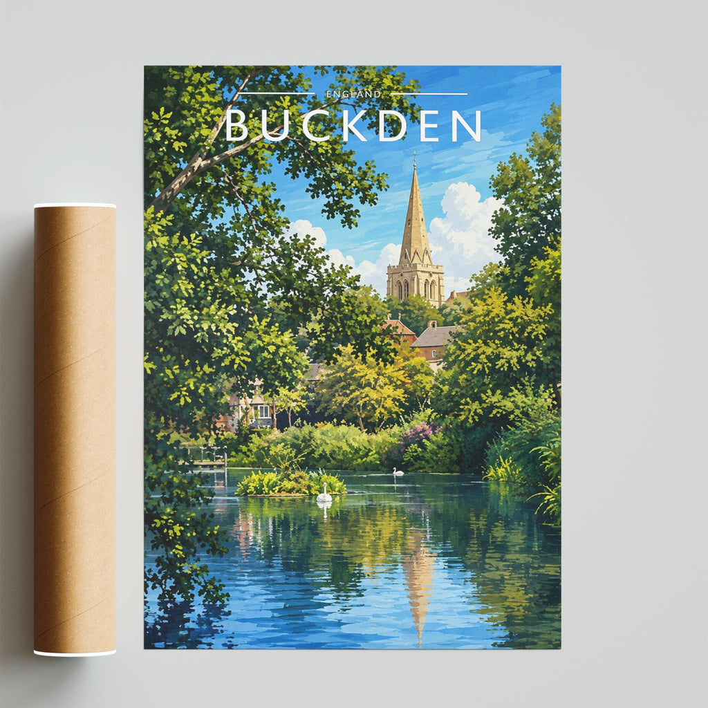 Buckden Travel Poster - fine art print with shipping tube