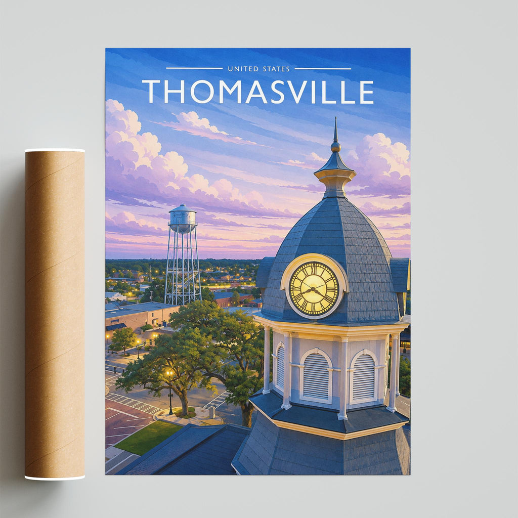 Thomasville #3 Travel Poster - fine art print with shipping tube