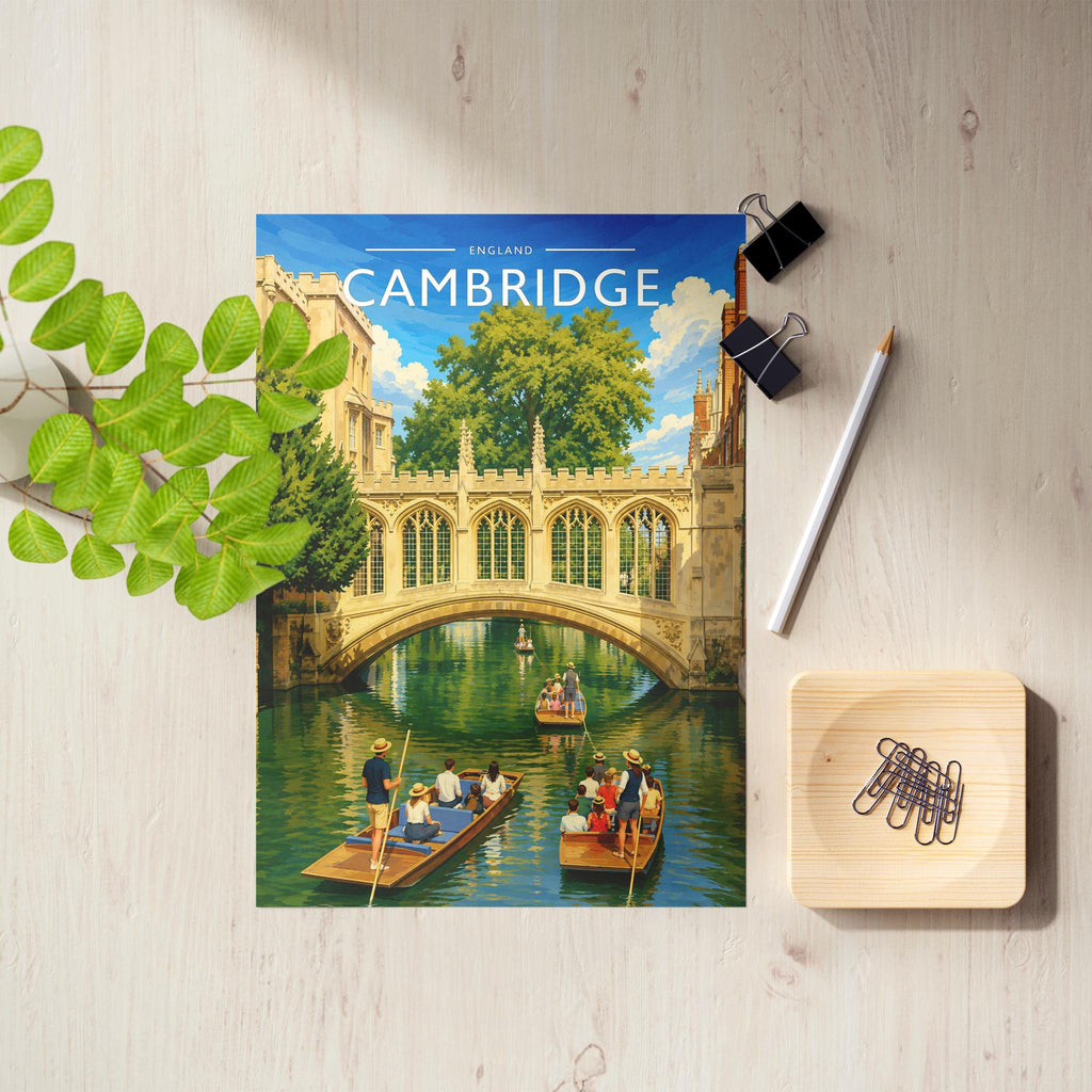 Cambridge #3 Travel Poster as an unframed A4 print
