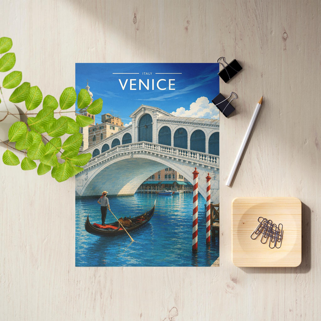 Venice #4 Travel Poster as an unframed A4 print