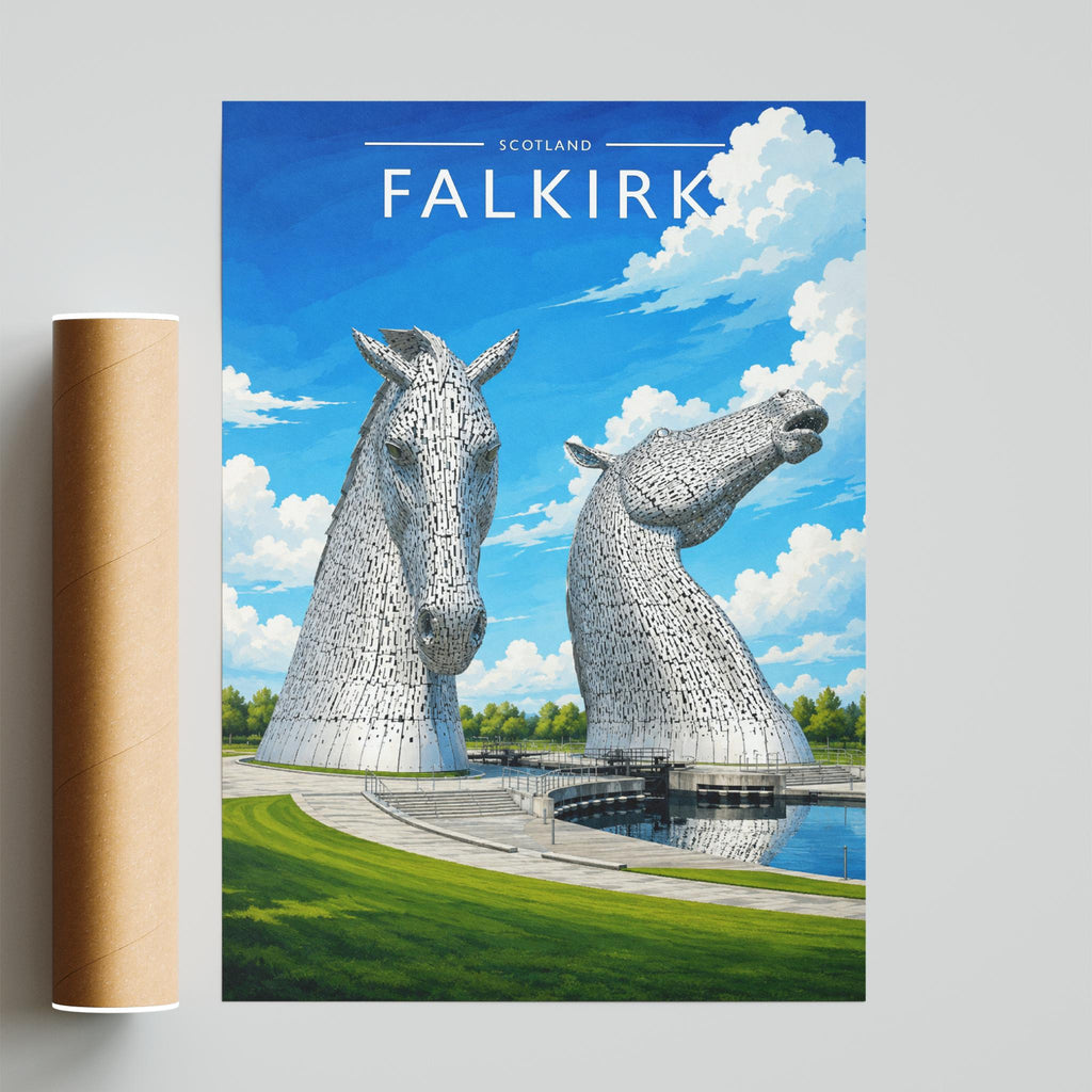 Falkirk #2 Travel Poster - fine art print with shipping tube