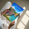 Staithes #2 Travel Poster - A4 print held in hand