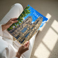 York #6 Travel Poster - A4 print held in hand