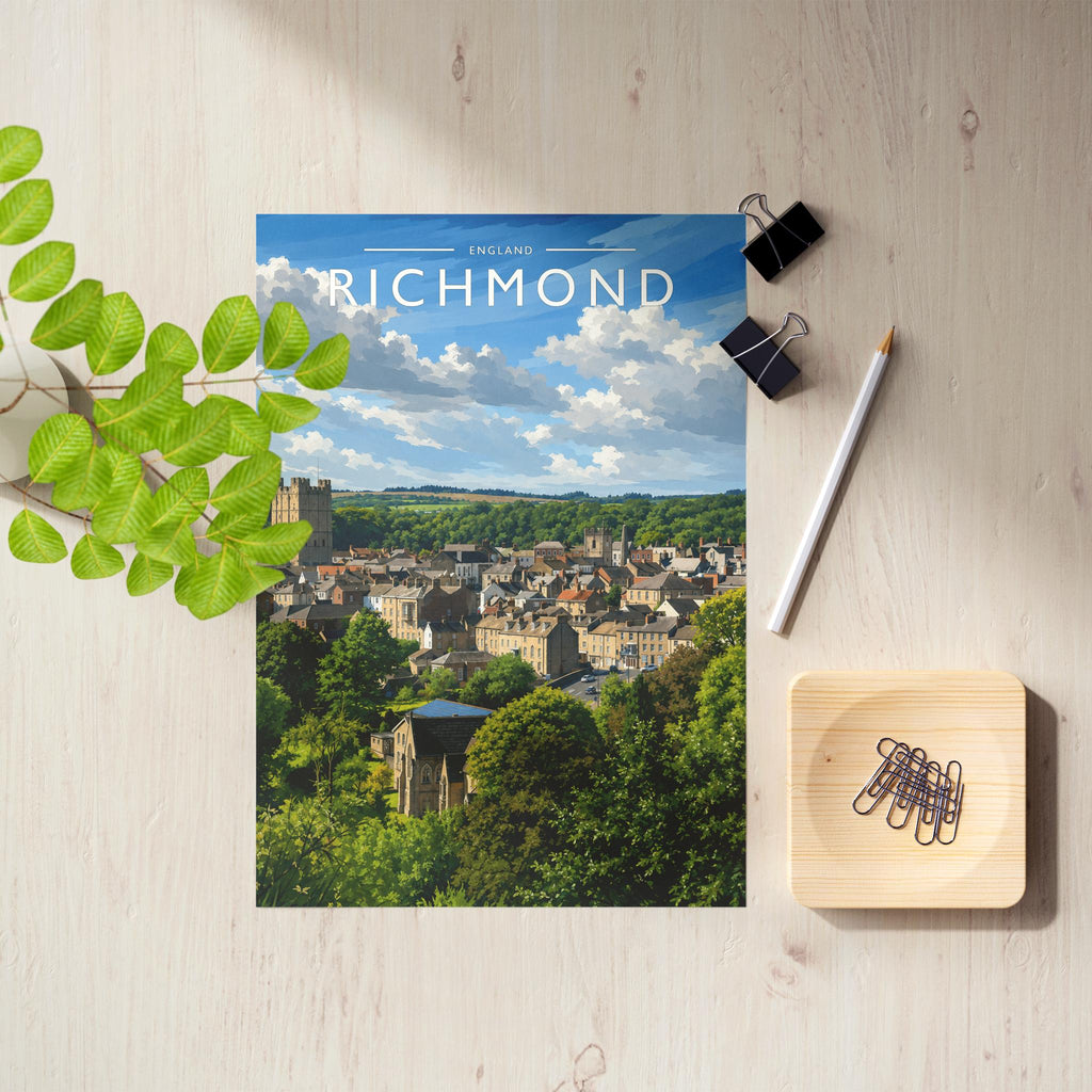Richmond #2 Travel Poster as an unframed A4 print