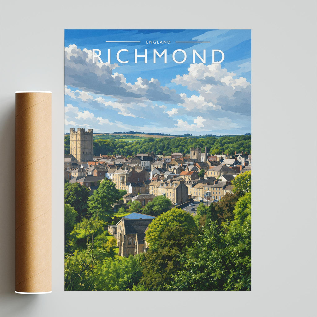 Richmond #2 Travel Poster - fine art print with shipping tube