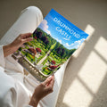 Drummond Castle Travel Poster - A4 print held in hand