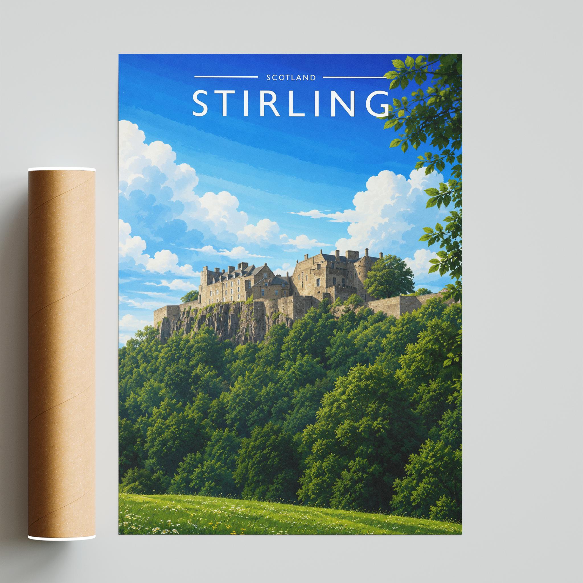 Stirling #2 Travel Poster - fine art print with shipping tube