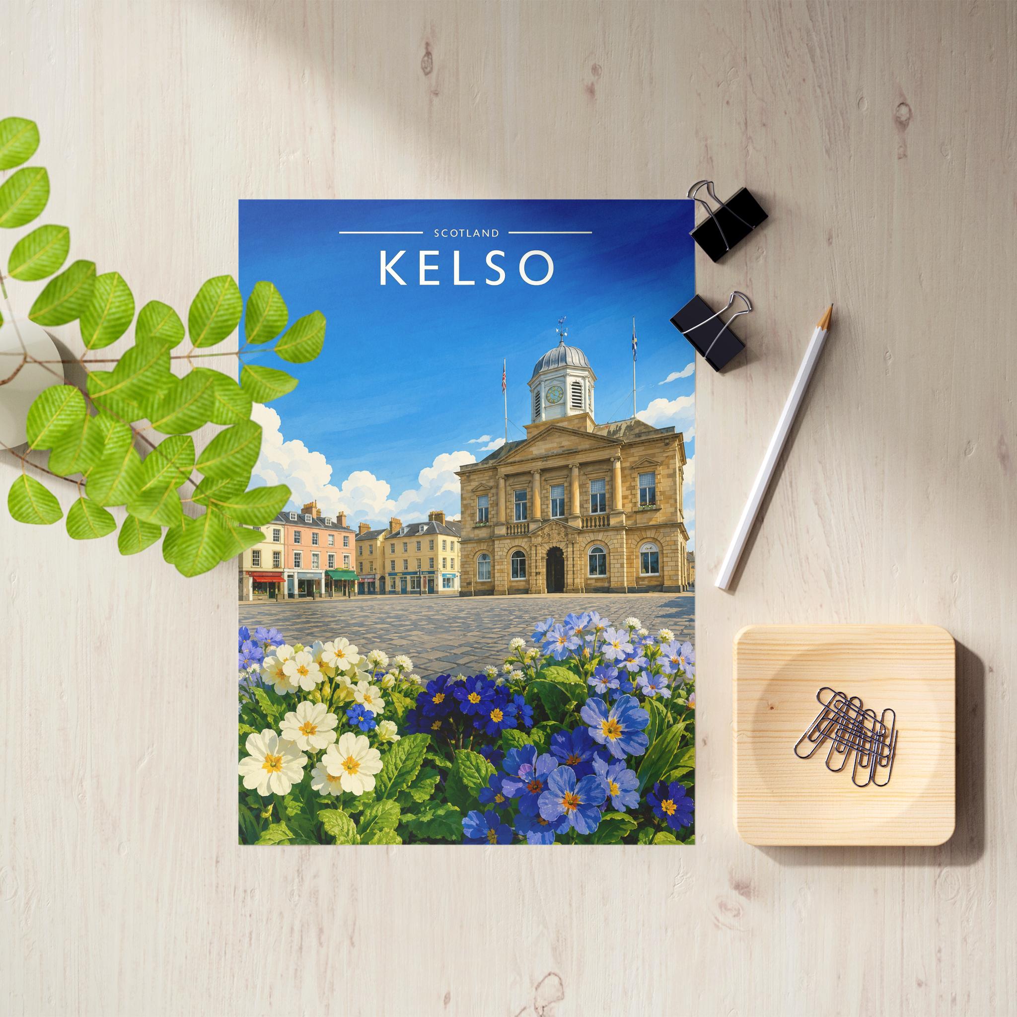 Kelso #2 Travel Poster as an unframed A4 print