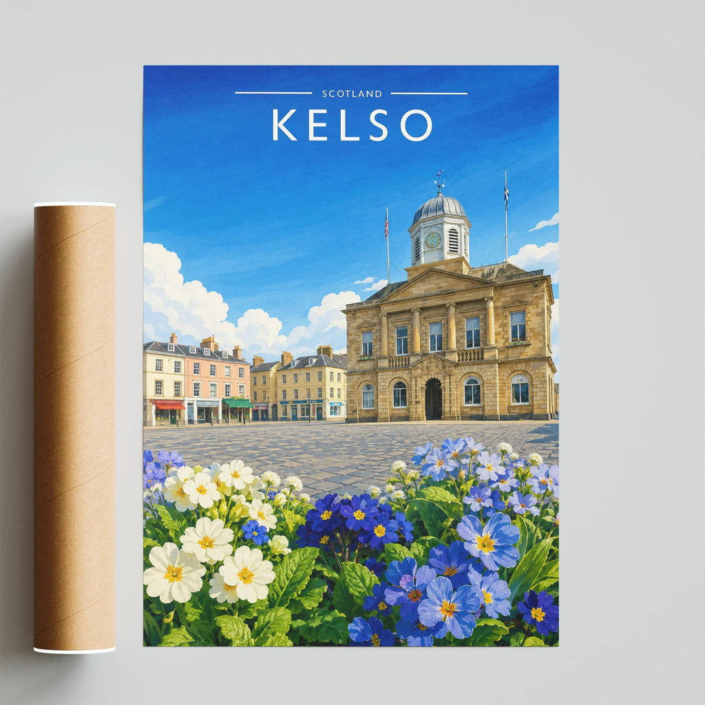 Kelso #2 Travel Poster - fine art print with shipping tube
