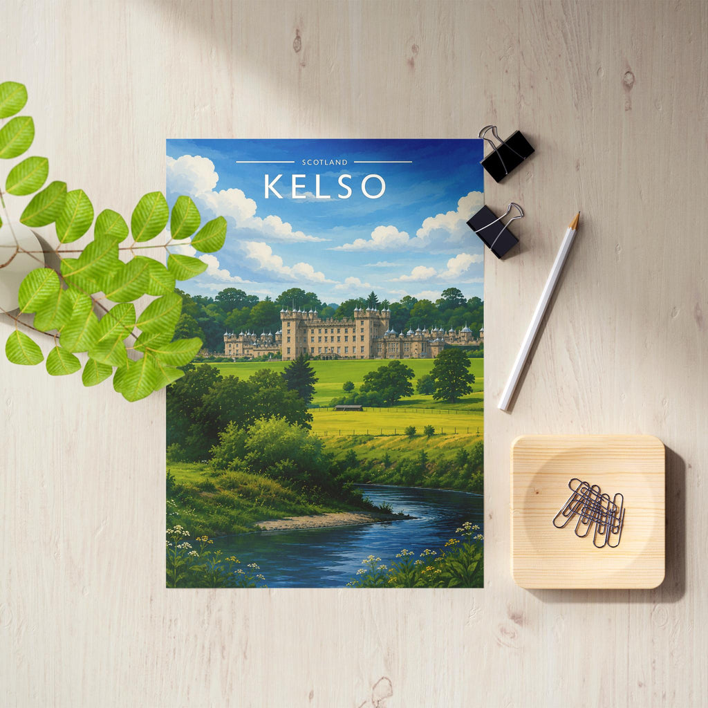 Kelso #3 Travel Poster as an unframed A4 print