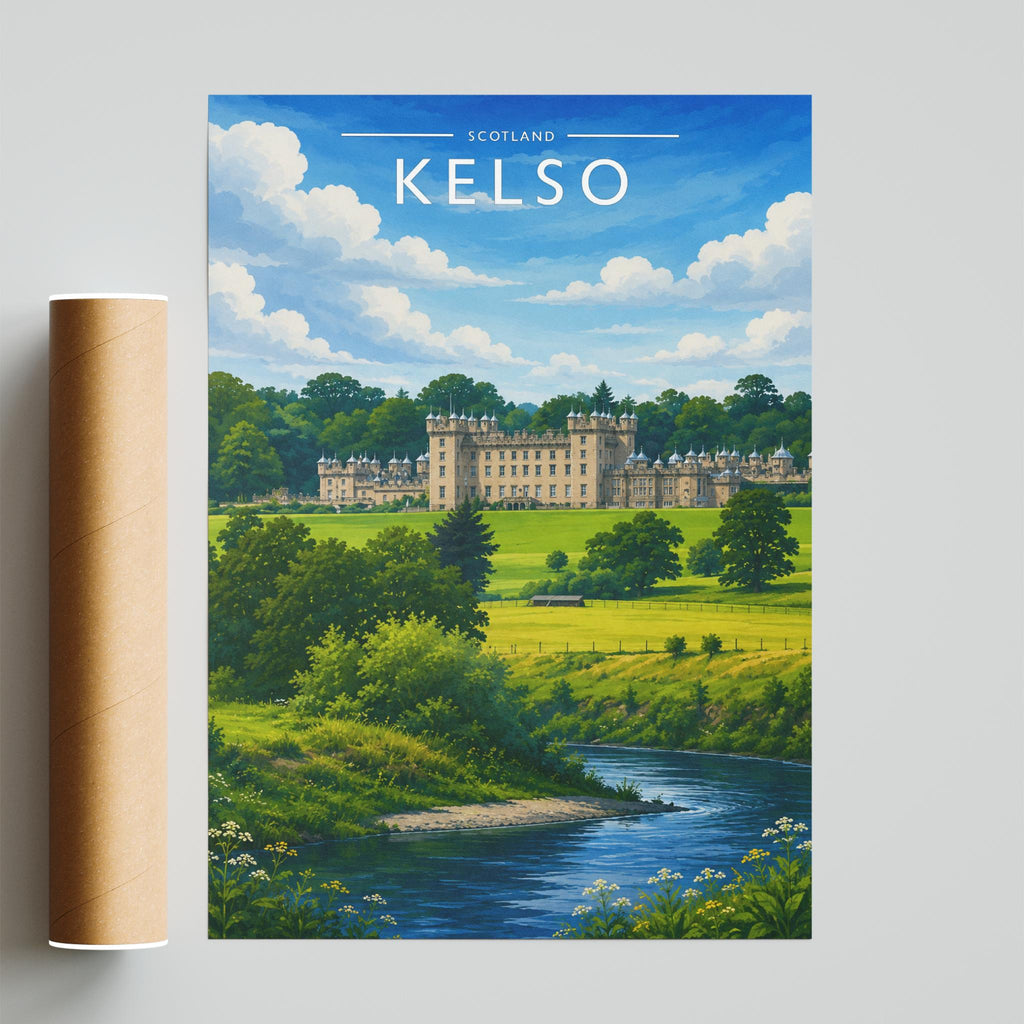 Kelso #3 Travel Poster - fine art print with shipping tube
