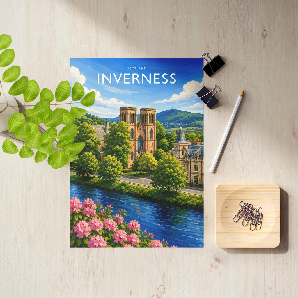 Inverness #2 Travel Poster as an unframed A4 print