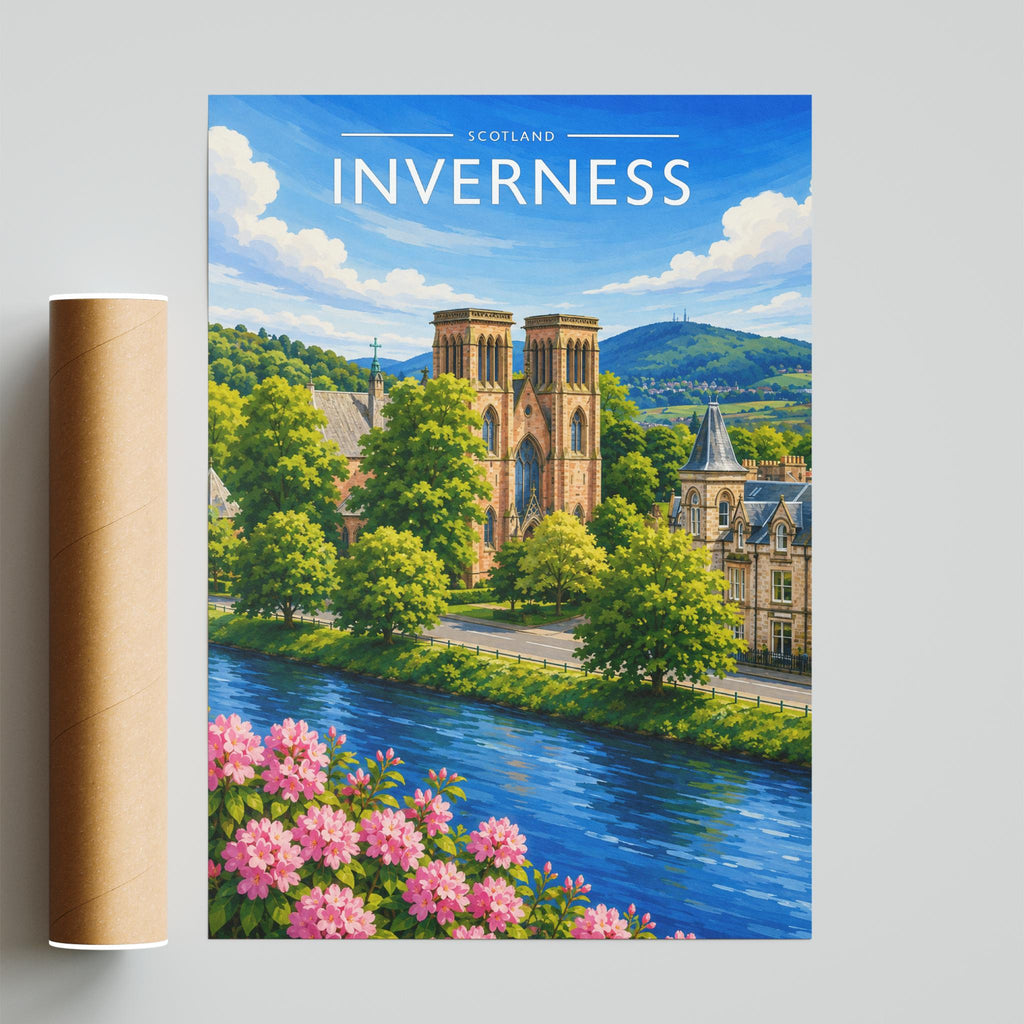 Inverness #2 Travel Poster - fine art print with shipping tube