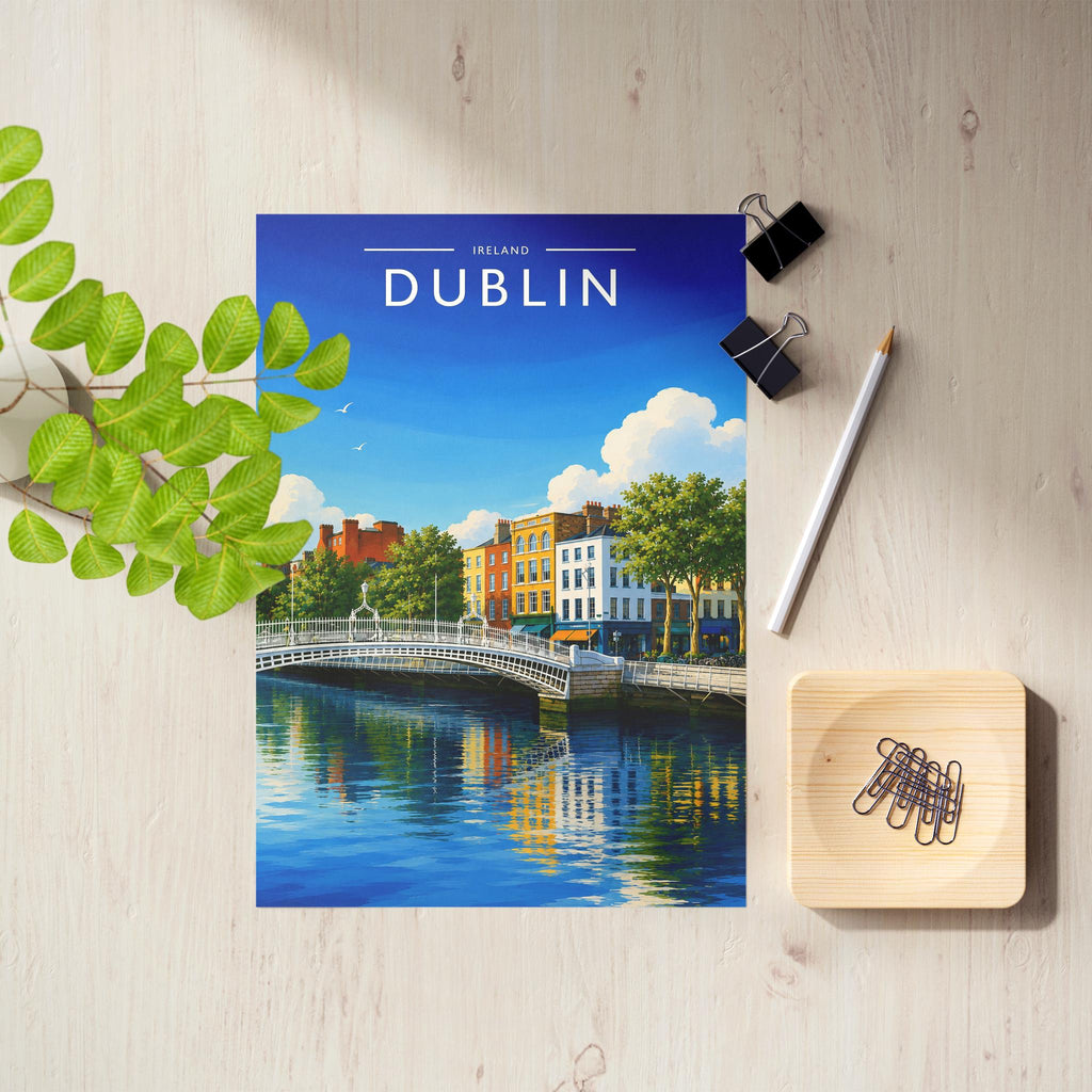Dublin #6 Travel Poster as an unframed A4 print