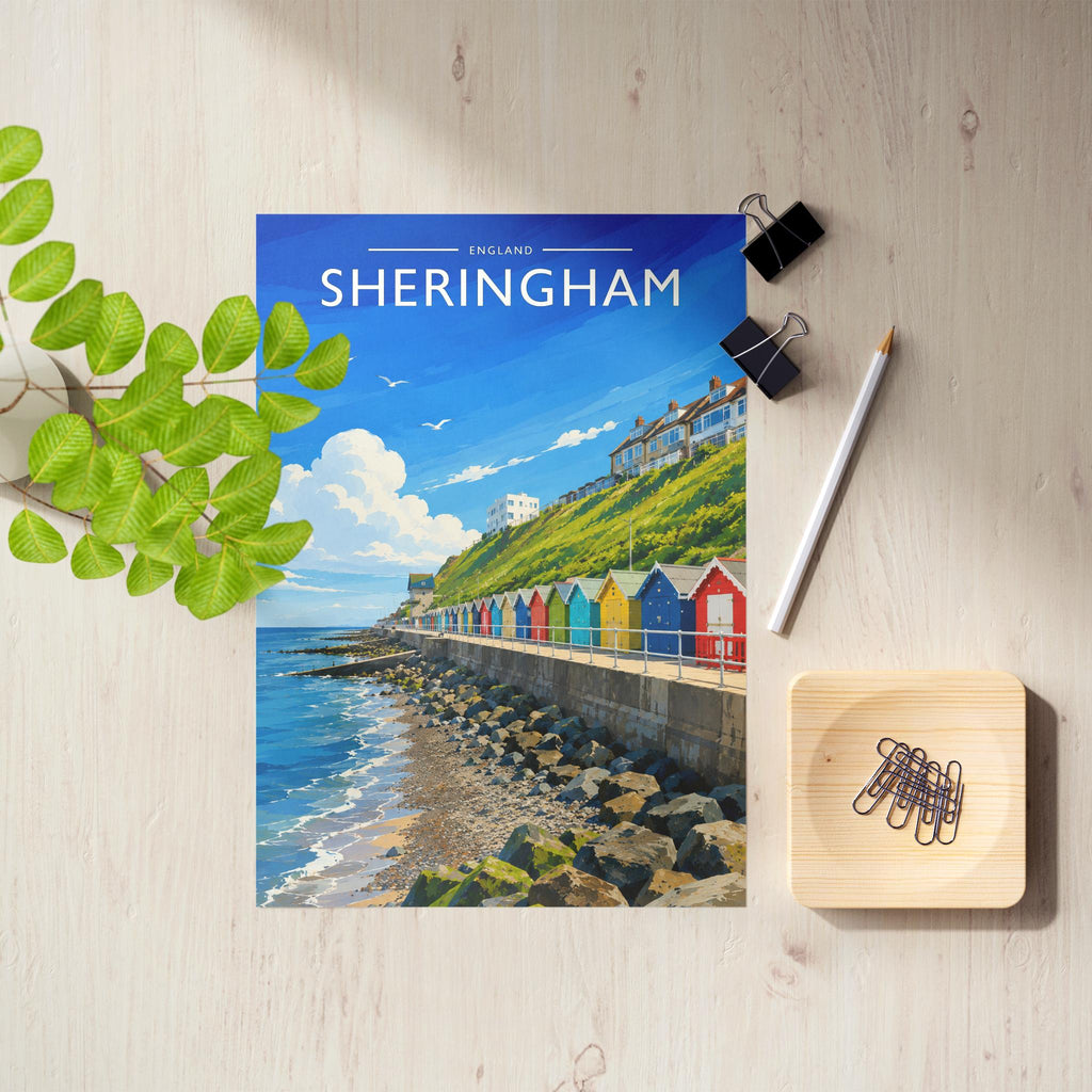 Sheringham #2 Travel Poster as an unframed A4 print