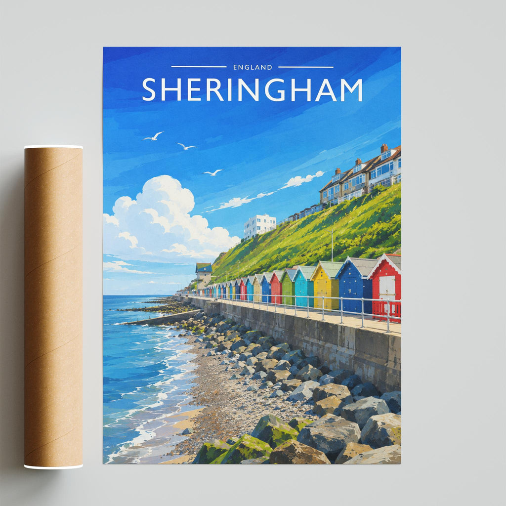 Sheringham #2 Travel Poster - fine art print with shipping tube