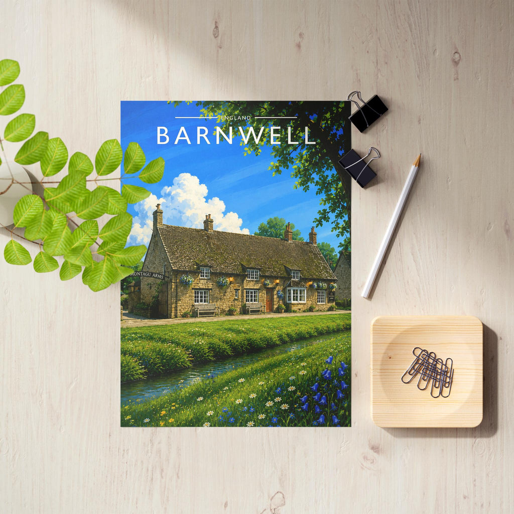 Barnwell Travel Poster as an unframed A4 print