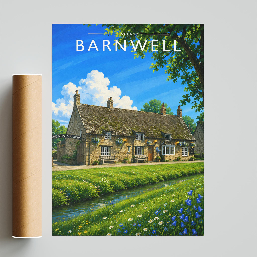 Barnwell Travel Poster - fine art print with shipping tube