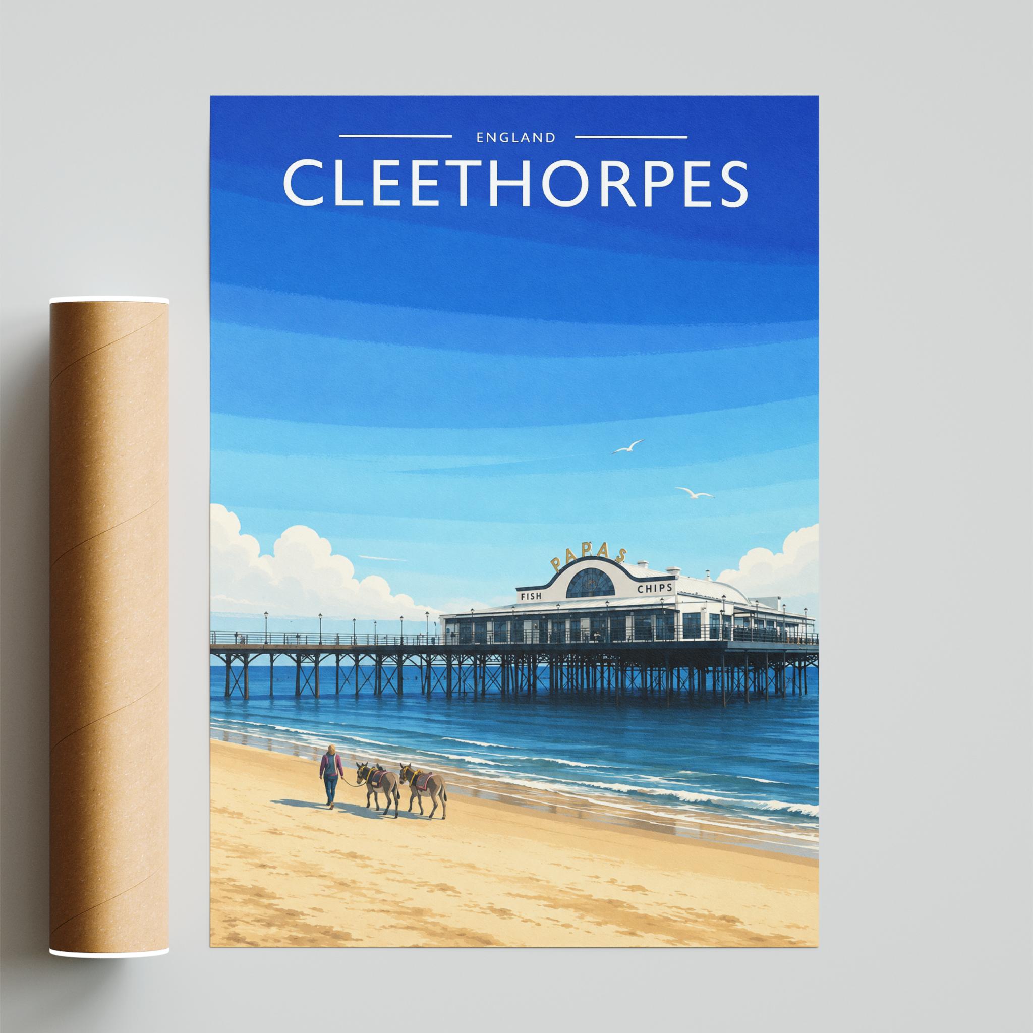 Cleethorpes #3 Travel Poster - fine art print with shipping tube