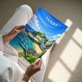 Tenby #3 Travel Poster - A4 print held in hand